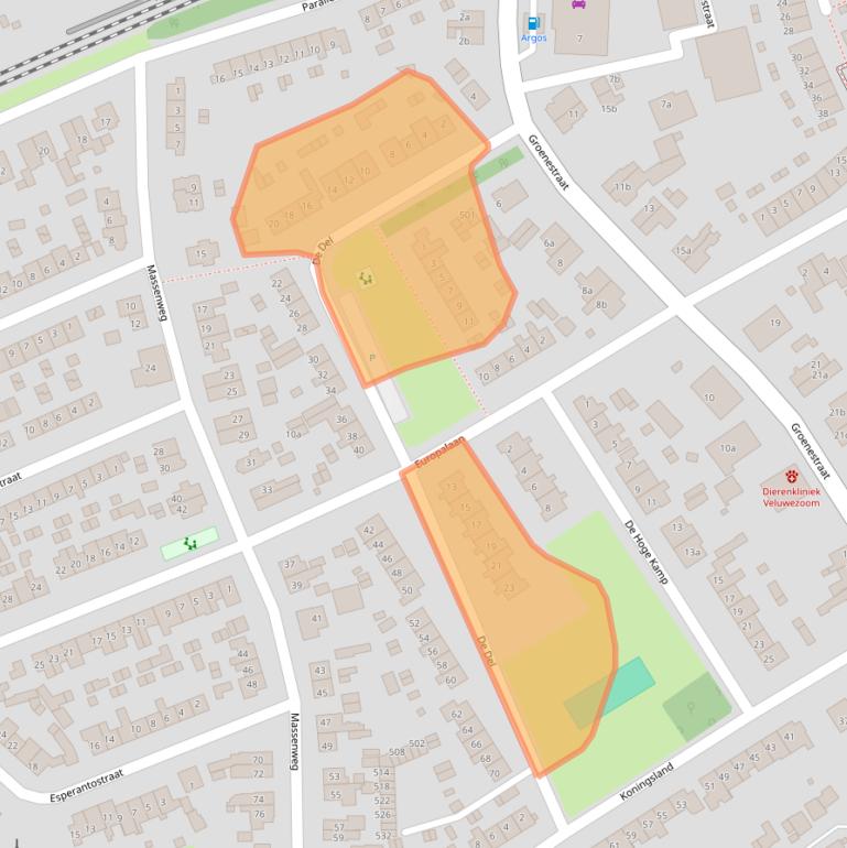 Kaart van postcodegebied 6991CV.