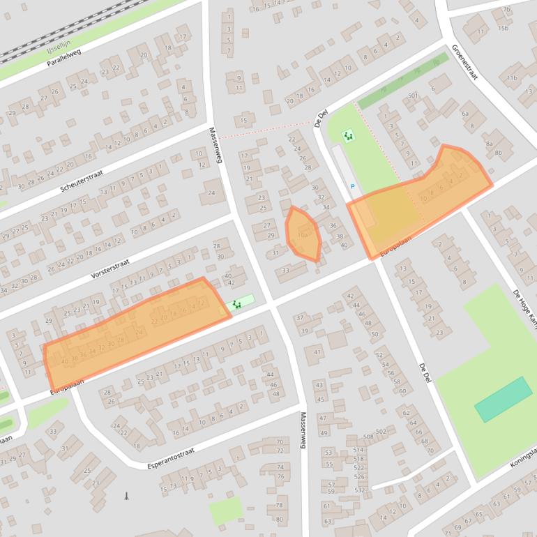 Kaart van postcodegebied 6991DC.