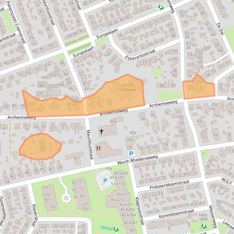 Kaart van postcodegebied 6991DP.