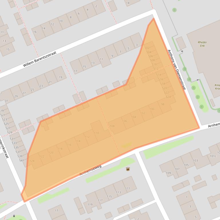 Kaart van postcodegebied 6991DS.