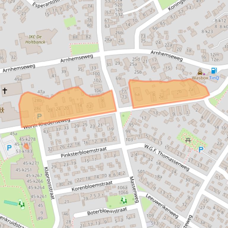 Kaart van postcodegebied 6991DW.