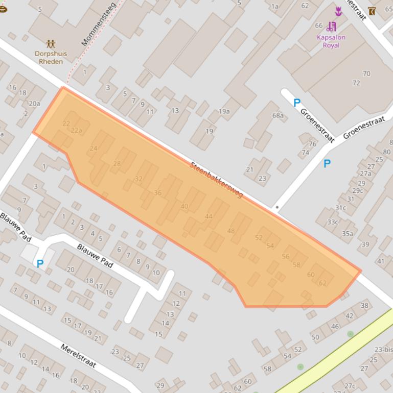 Kaart van postcodegebied 6991EN.