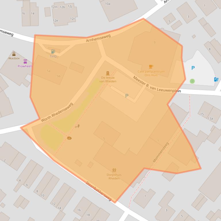 Kaart van postcodegebied 6991EW.