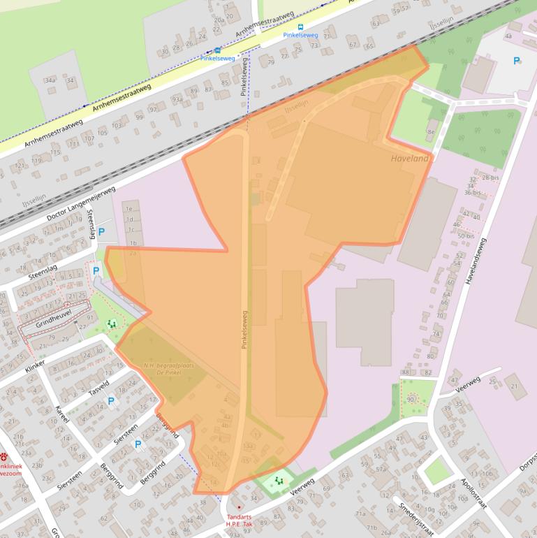 Kaart van postcodegebied 6991GJ.