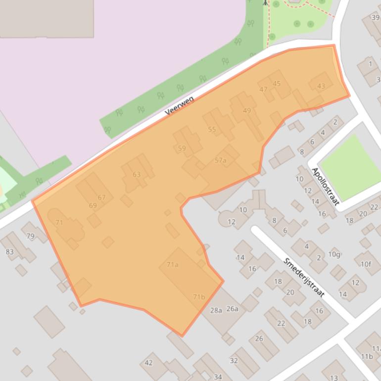 Kaart van postcodegebied 6991GL.