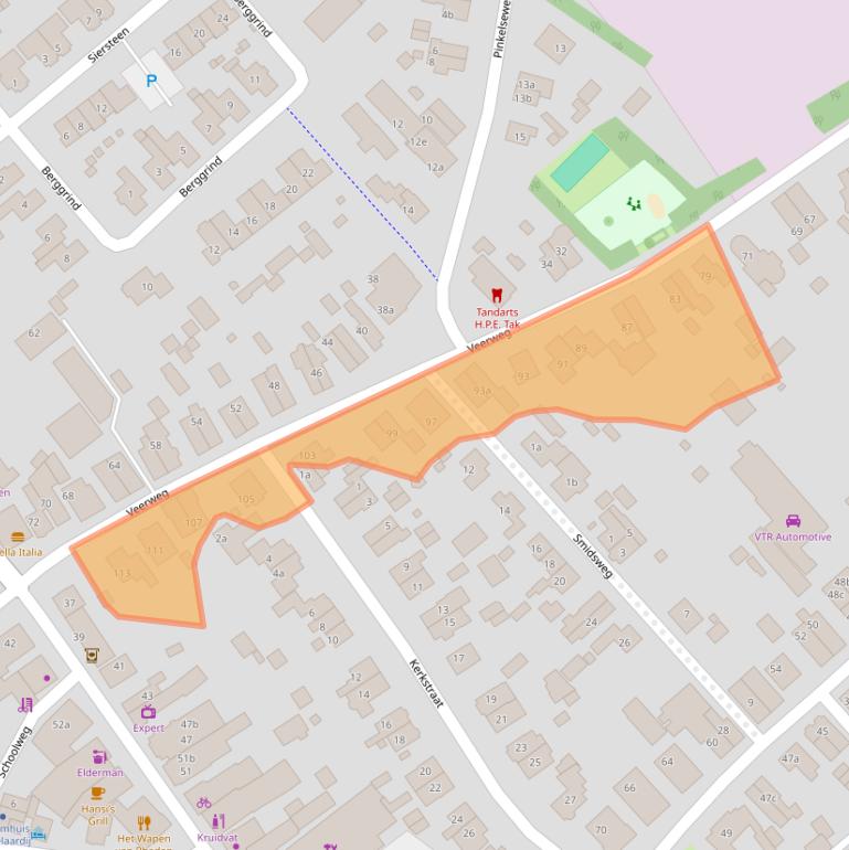 Kaart van postcodegebied 6991GM.