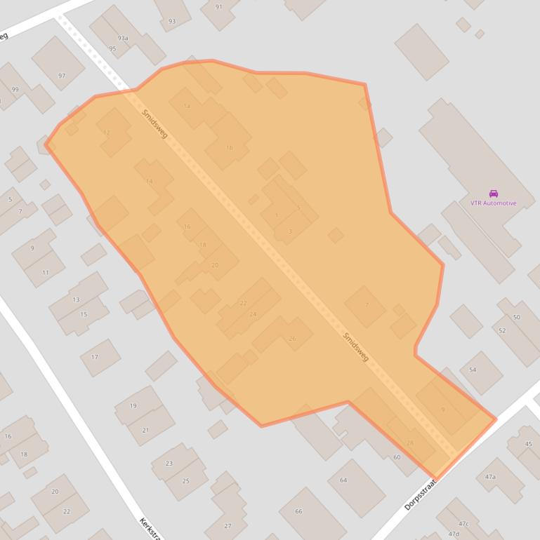 Kaart van postcodegebied 6991HA.