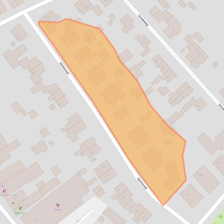 Kaart van postcodegebied 6991HB.