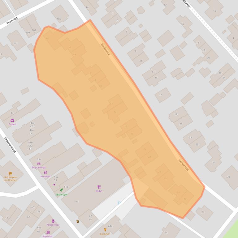 Kaart van postcodegebied 6991HC.