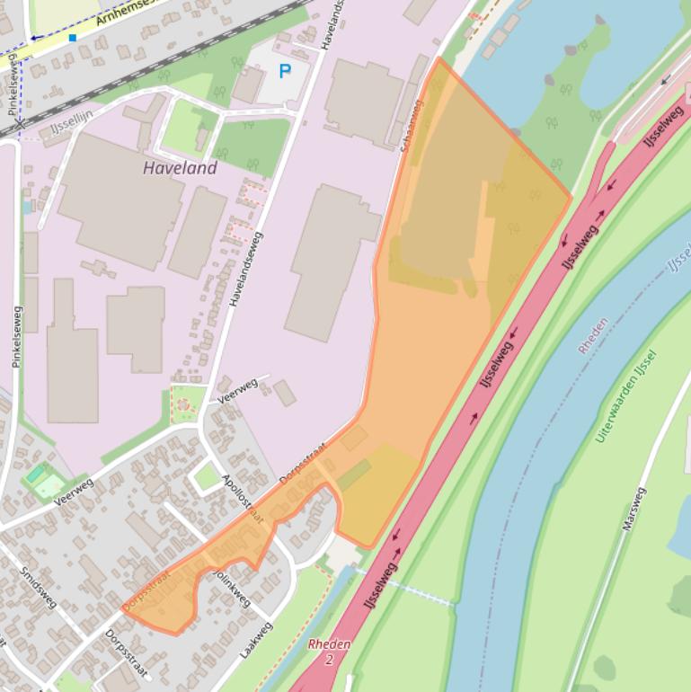 Kaart van postcodegebied 6991HD.