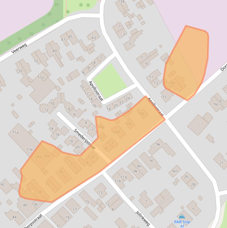 Kaart van postcodegebied 6991HG.