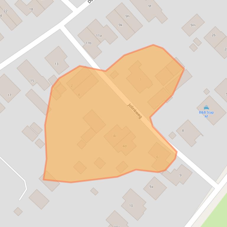 Kaart van postcodegebied 6991HJ.