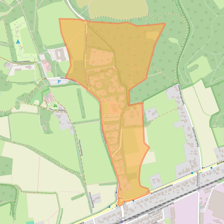 Kaart van postcodegebied 6991JD.