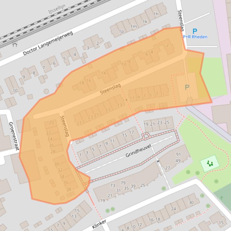 Kaart van postcodegebied 6991KA.