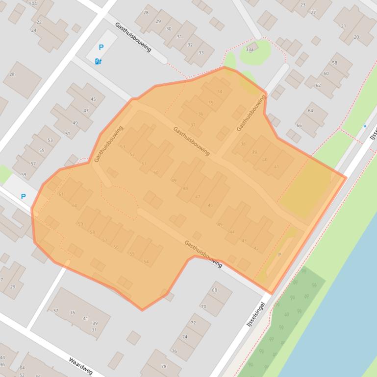 Kaart van postcodegebied 6991TS.