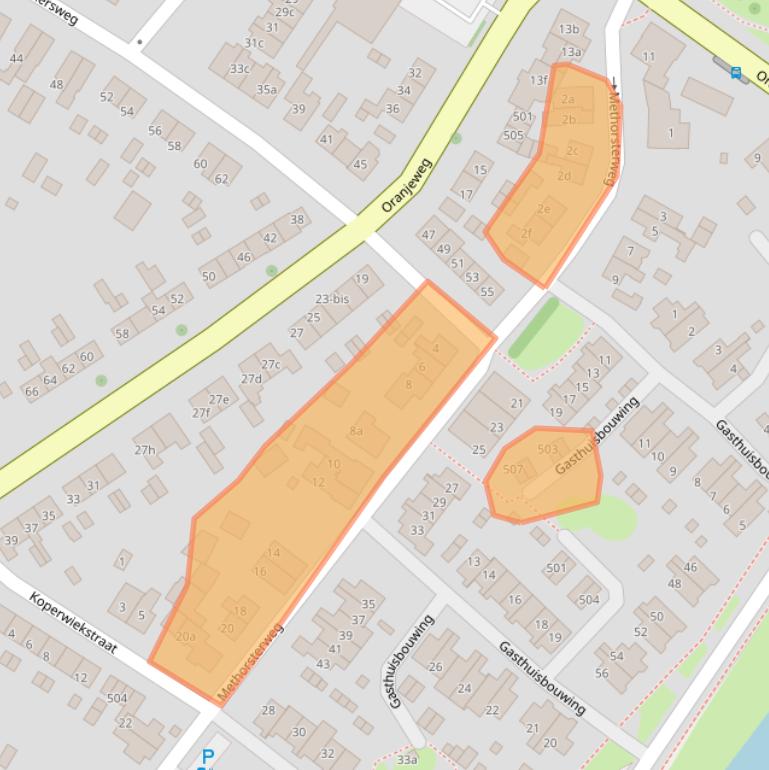 Kaart van postcodegebied 6991TX.