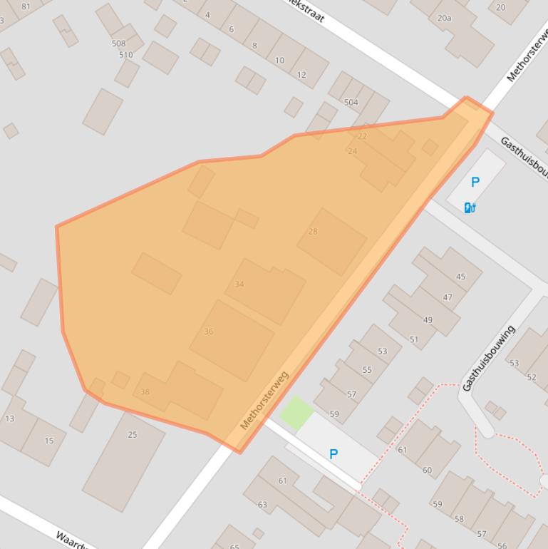 Kaart van postcodegebied 6991TZ.