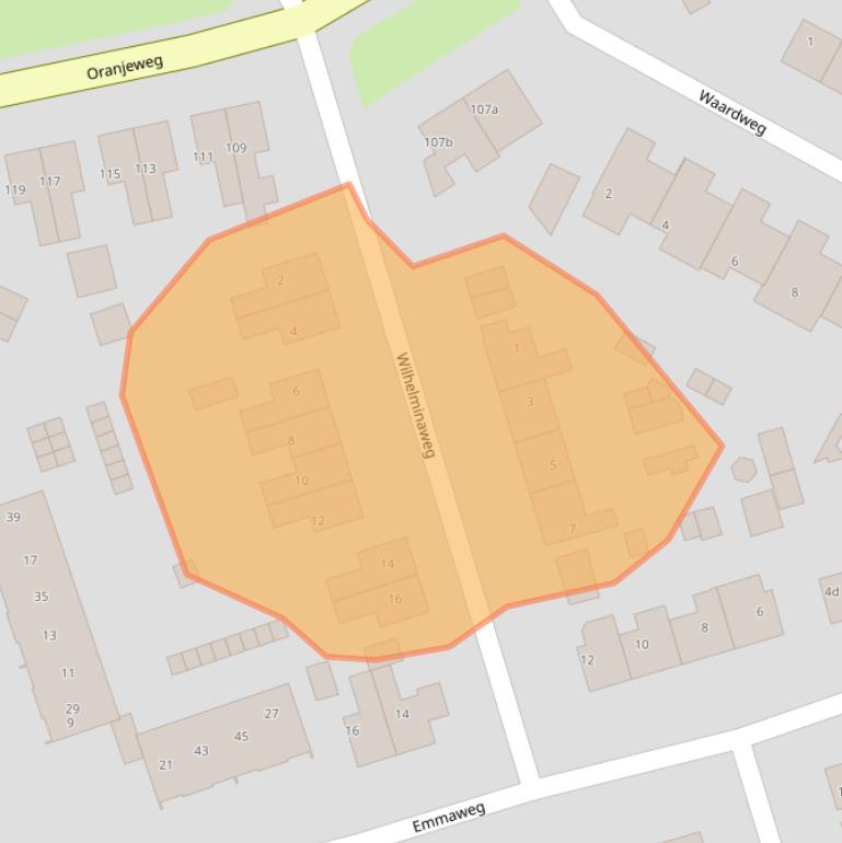 Kaart van postcodegebied 6991VC.