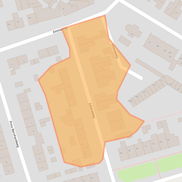 Kaart van postcodegebied 6991VD.