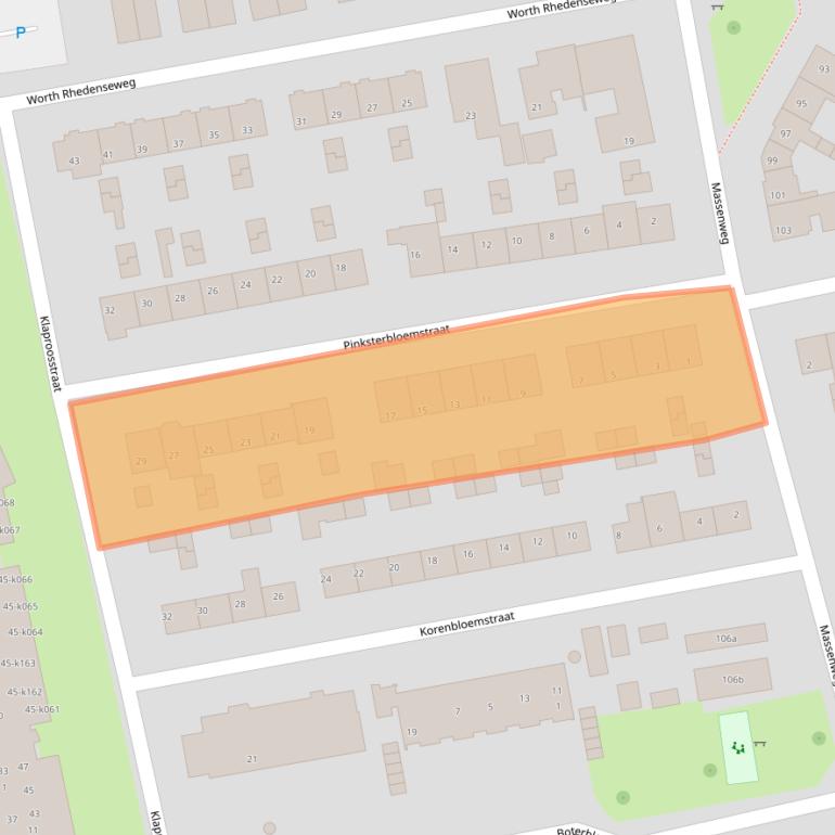 Kaart van postcodegebied 6991VH.