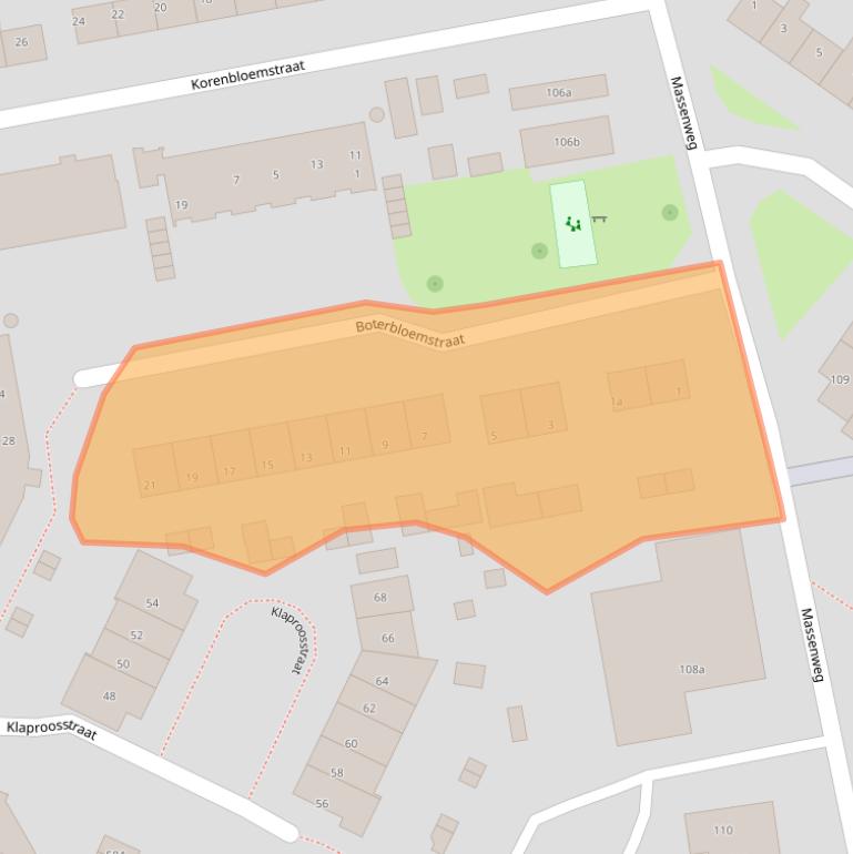 Kaart van postcodegebied 6991VK.