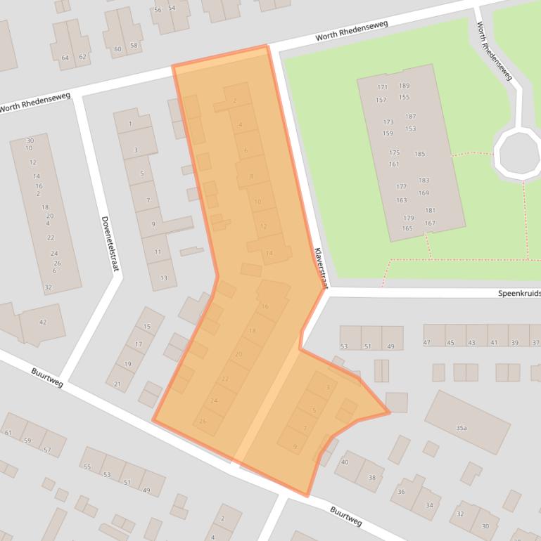 Kaart van postcodegebied 6991VR.