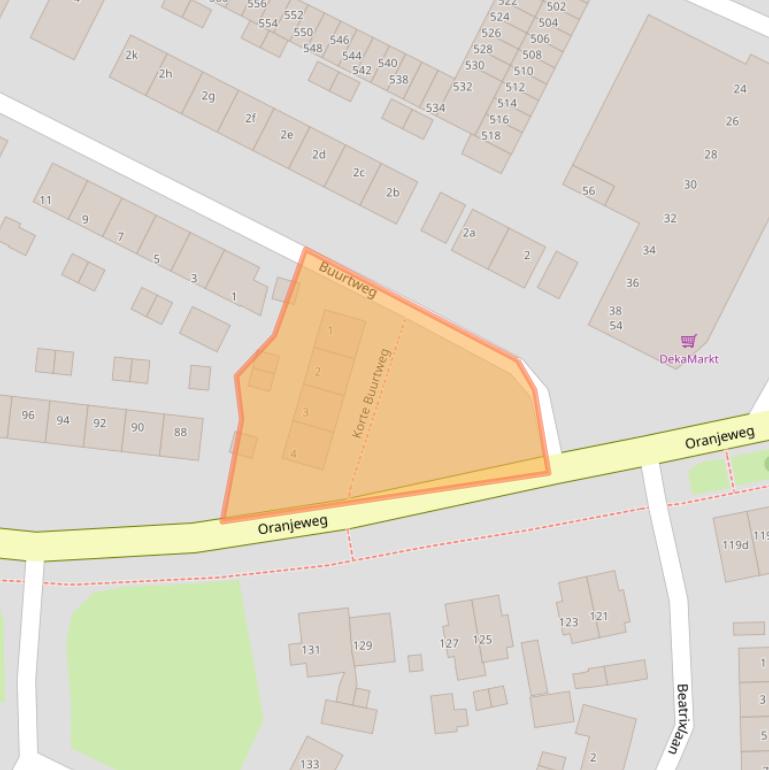 Kaart van postcodegebied 6991WB.