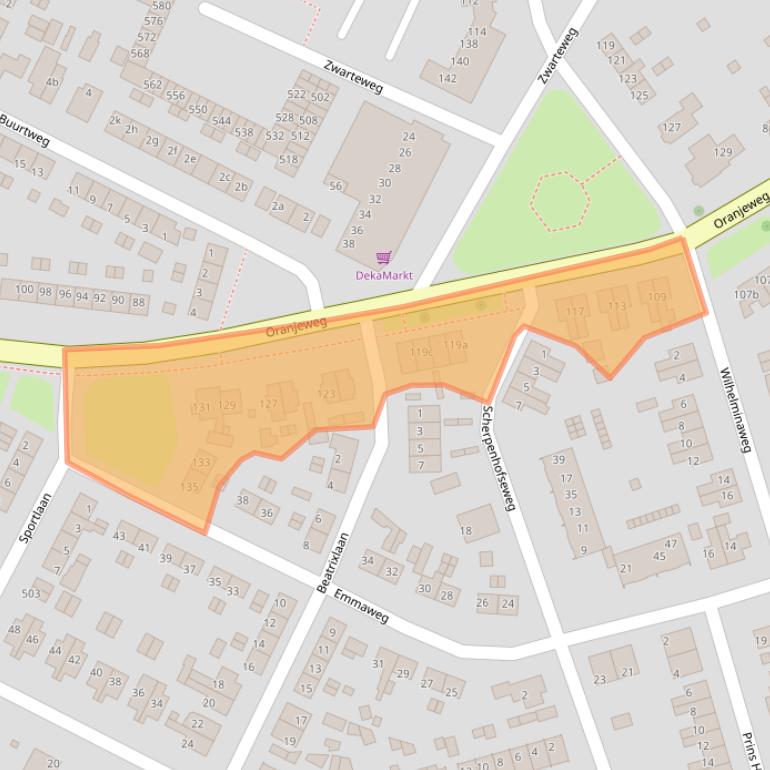 Kaart van postcodegebied 6991WL.