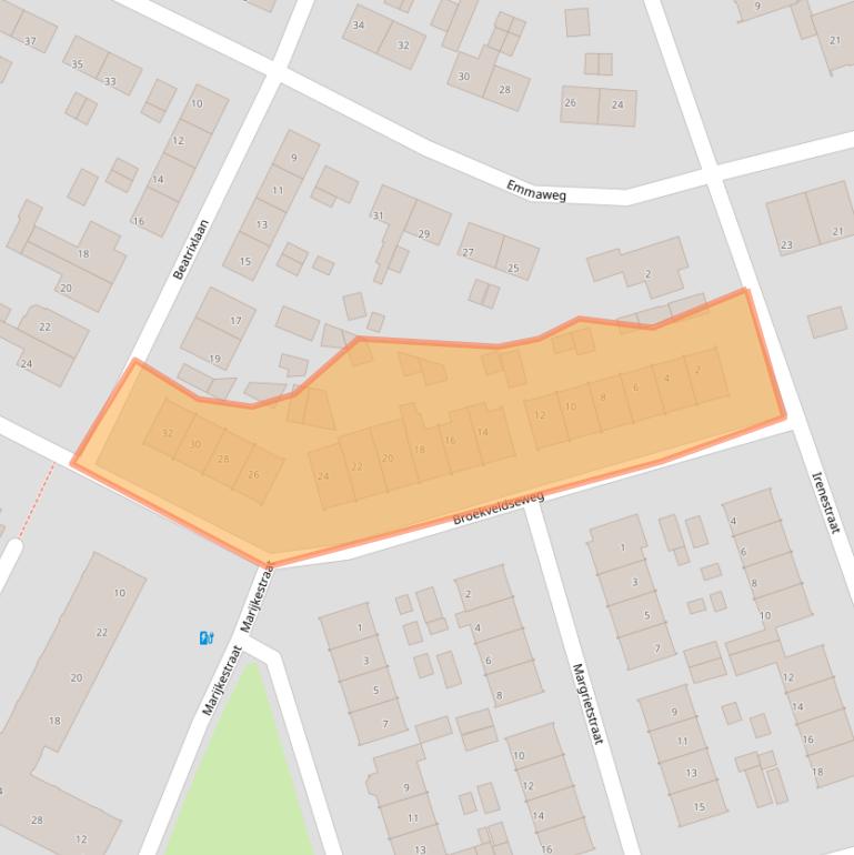 Kaart van postcodegebied 6991XW.