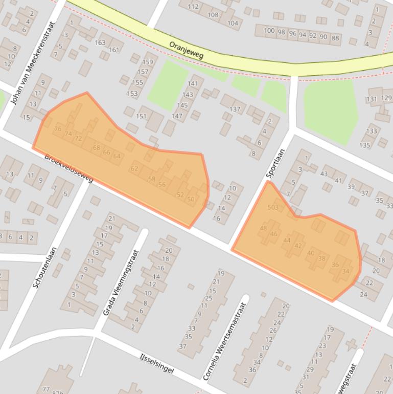 Kaart van postcodegebied 6991XX.