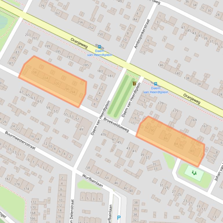 Kaart van postcodegebied 6991XZ.