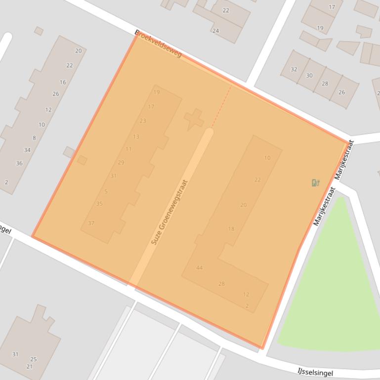 Kaart van postcodegebied 6991ZA.