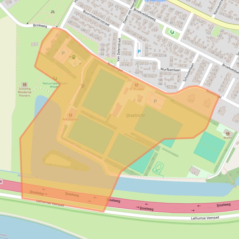 Kaart van postcodegebied 6991ZR.