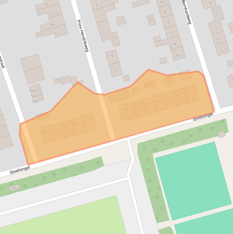 Kaart van postcodegebied 6991ZV.