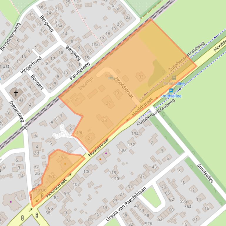 Kaart van postcodegebied 6994AC.