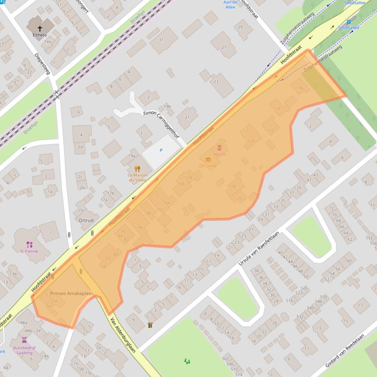 Kaart van postcodegebied 6994AK.