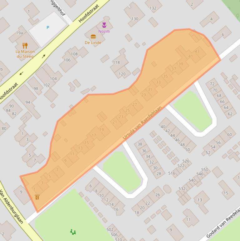 Kaart van postcodegebied 6994BA.