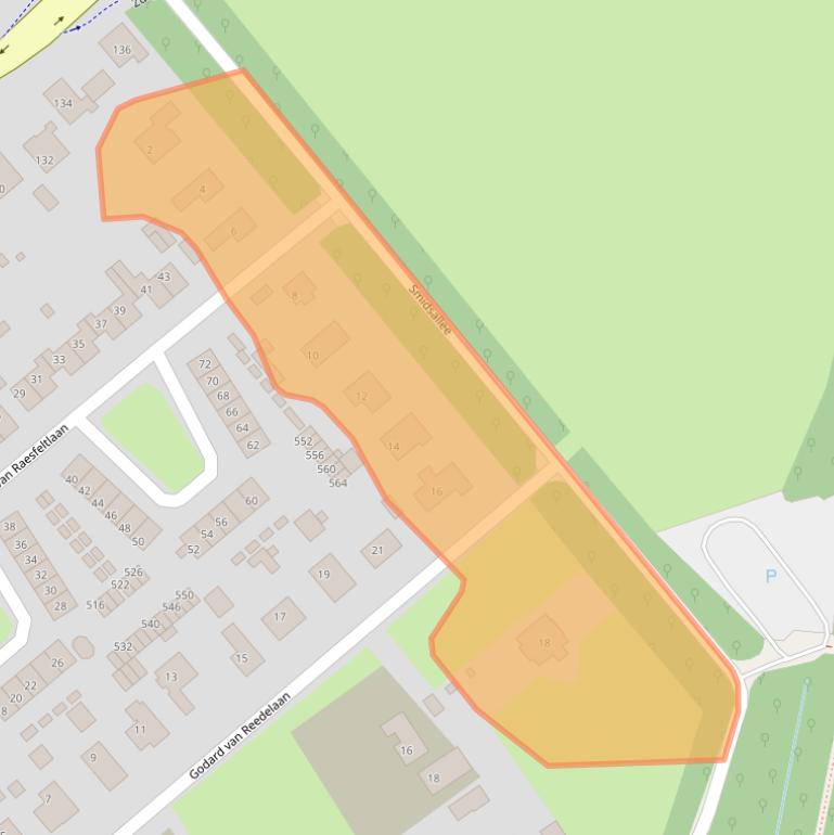 Kaart van postcodegebied 6994BJ.