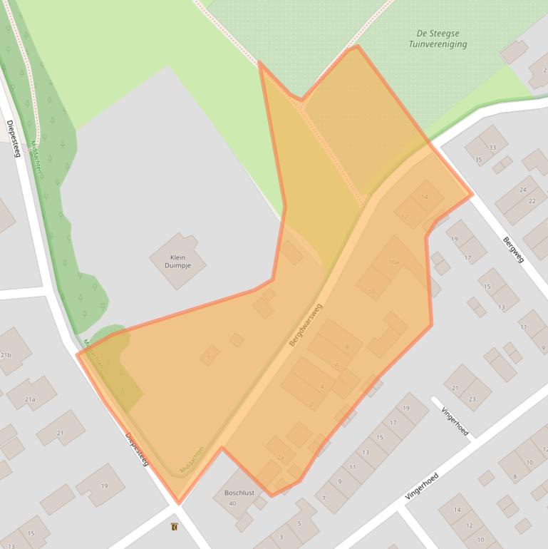 Kaart van postcodegebied 6994BR.