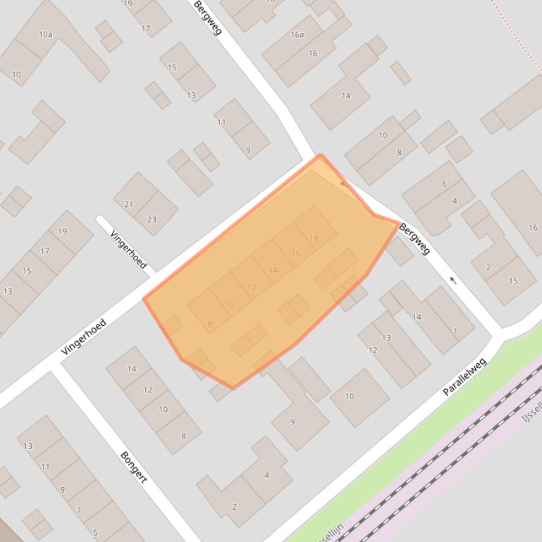 Kaart van postcodegebied 6994BT.