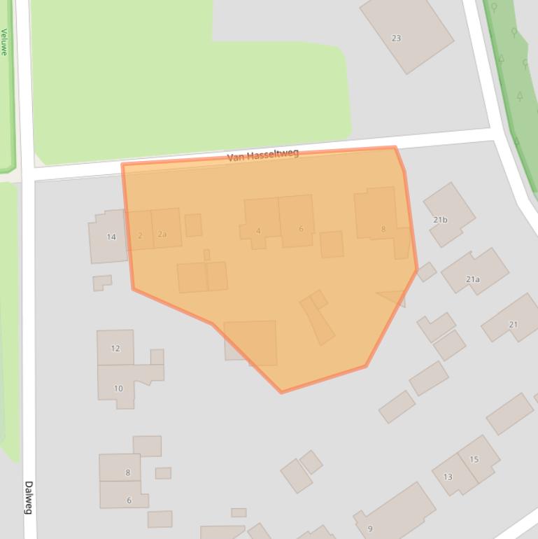 Kaart van postcodegebied 6994CE.