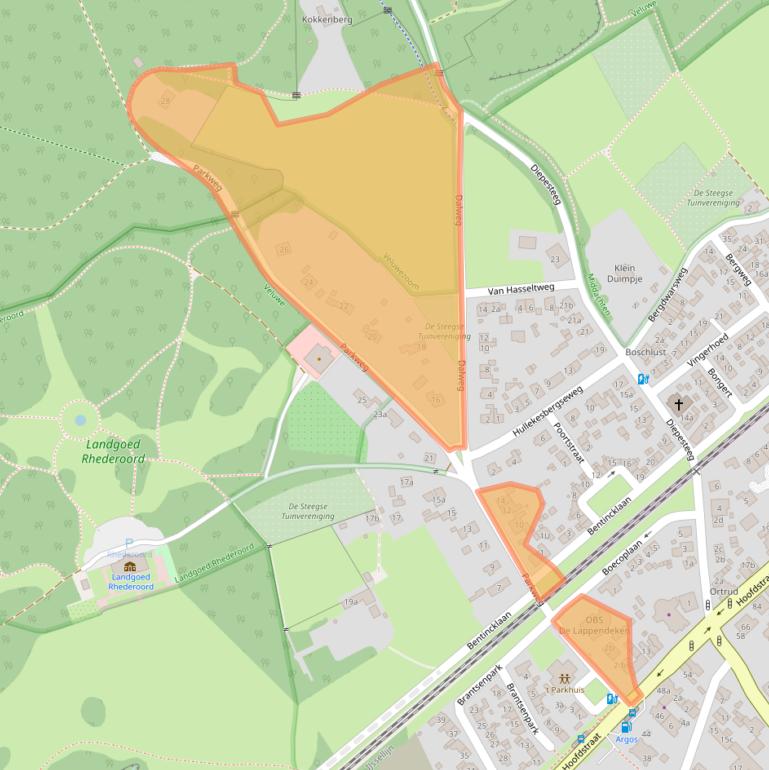 Kaart van postcodegebied 6994CN.