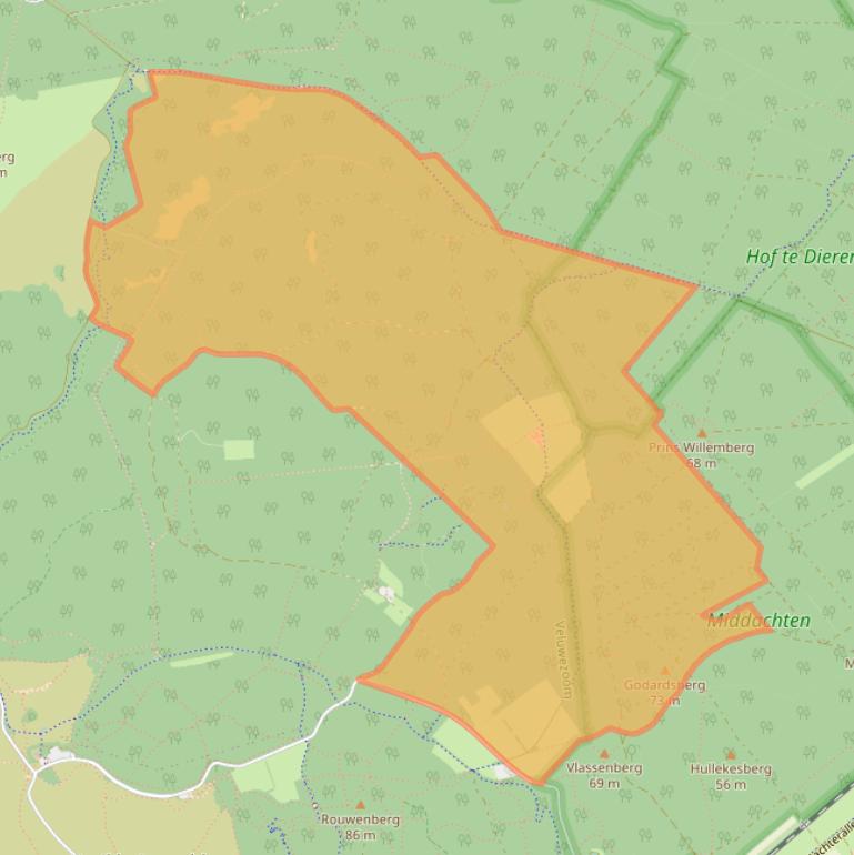 Kaart van postcodegebied 6994JB.