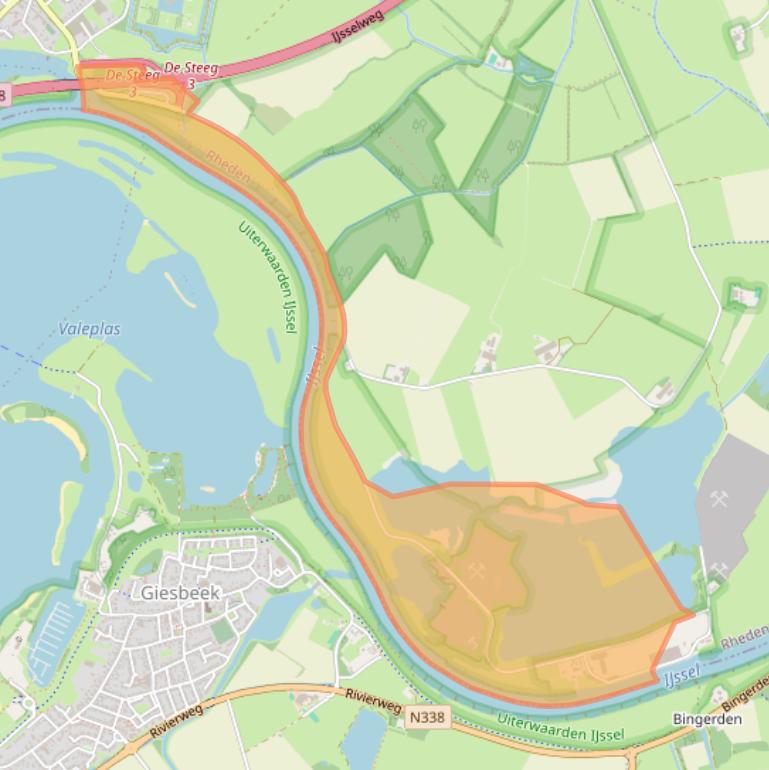 Kaart van postcodegebied 6994JD.