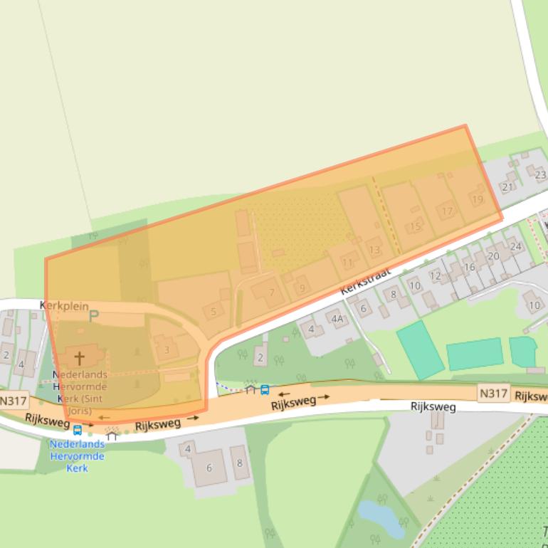 Kaart van postcodegebied 6996AE.