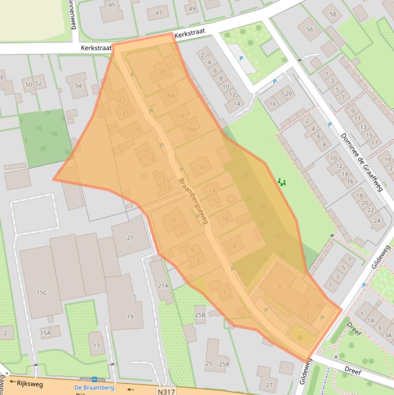 Kaart van postcodegebied 6996AL.