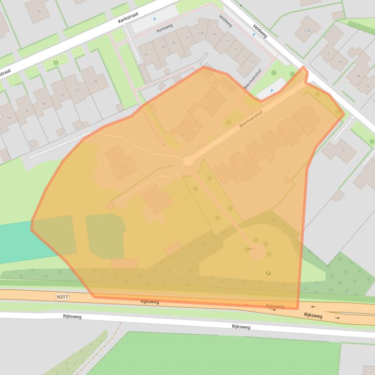Kaart van postcodegebied 6996AN.