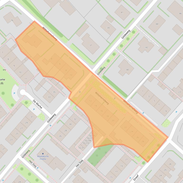 Kaart van postcodegebied 6996AZ.