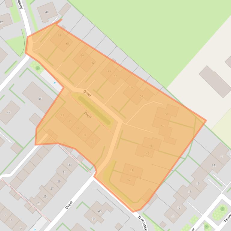 Kaart van postcodegebied 6996BC.