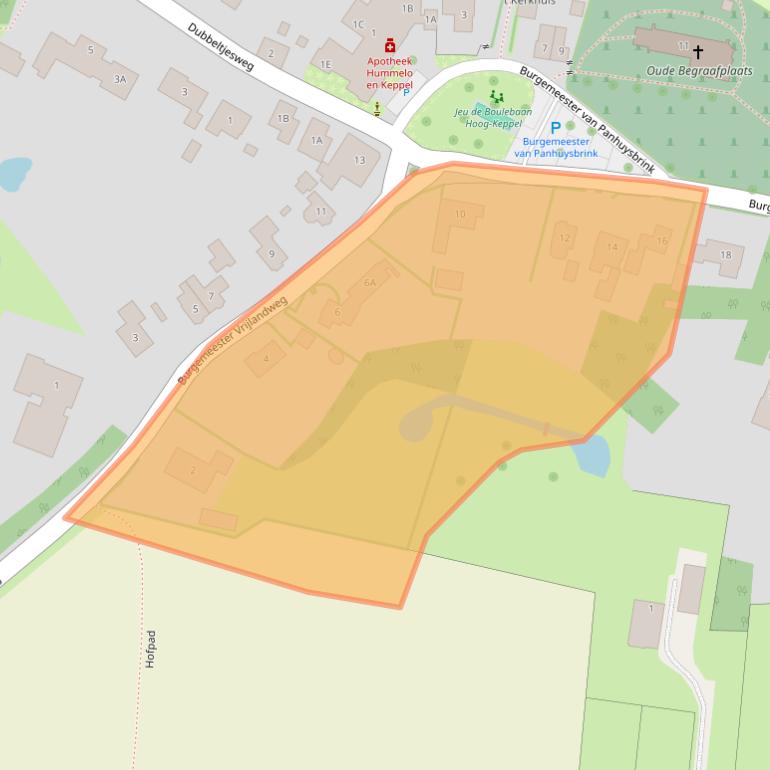 Kaart van postcodegebied 6997AC.